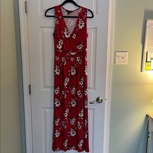 41 Hawthorn Red Floral Maxi Dress